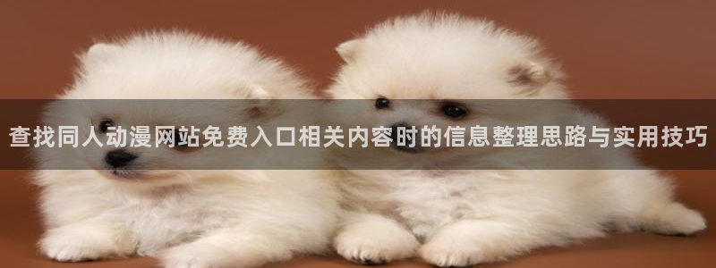汗汗漫画哪个网站可以看：查找同人动漫网站免费入口相关内容时的信息整理思路与实用技巧配图